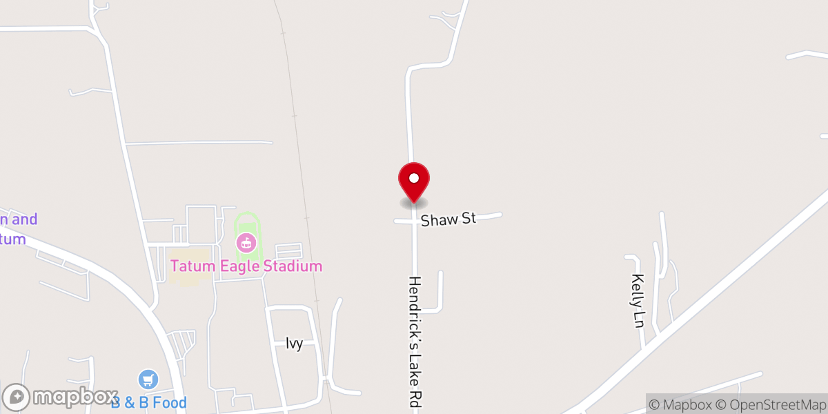 Map showing location of St Paul Baptist Church