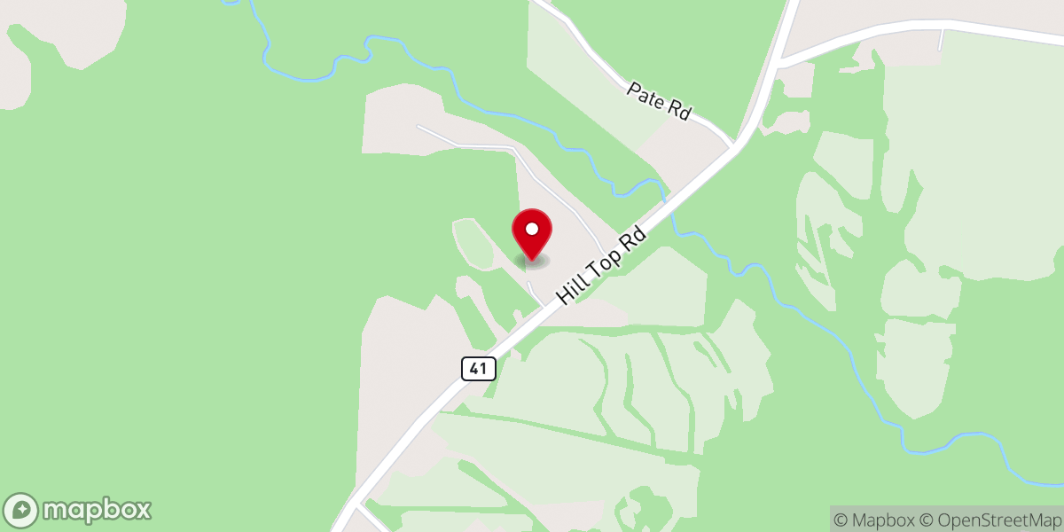 Map showing location of Mount Gilead Primitive Baptist Church