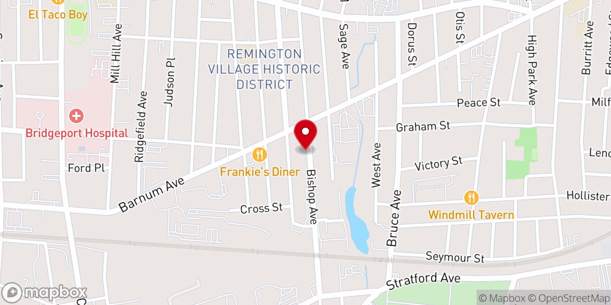 Map showing location of Christian Revival Assembly-God