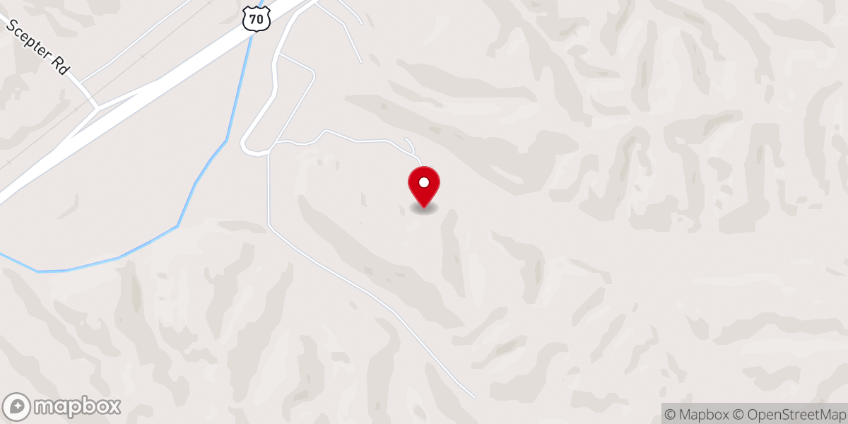 Map showing location of Victory Free Will Baptist Church