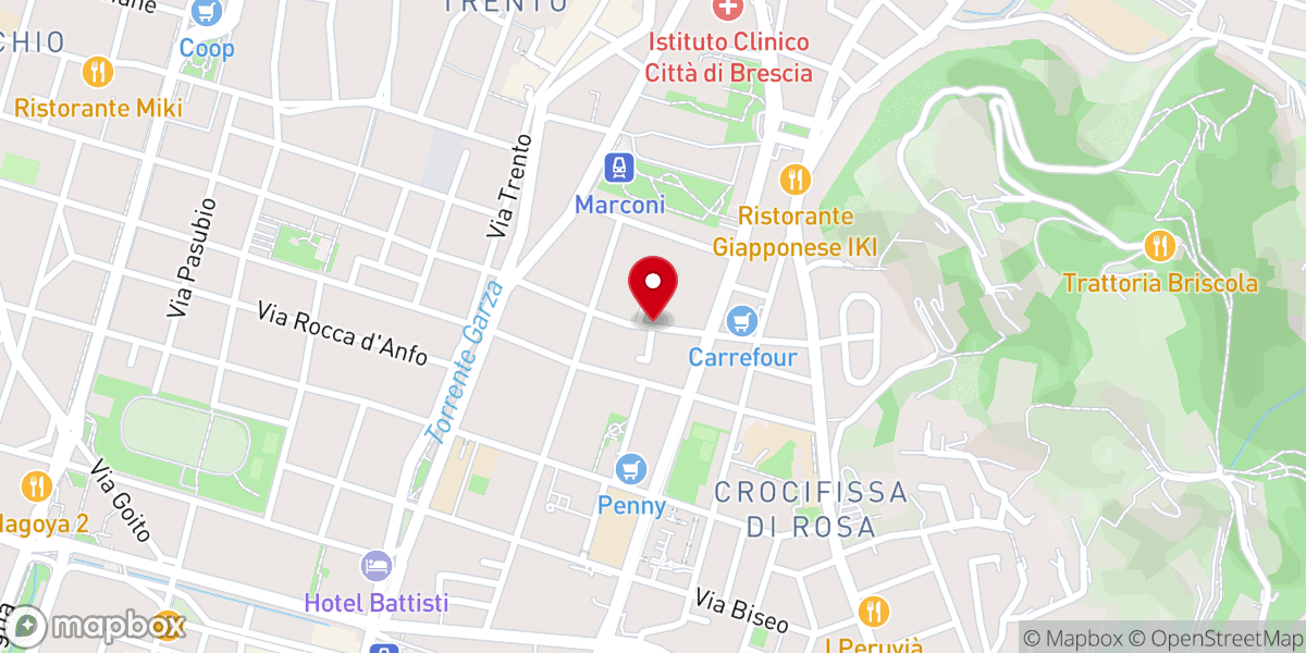 Map showing location of CAPPELLA S MARIA DELLE GRAZIE ALLA CONCHIGLIA