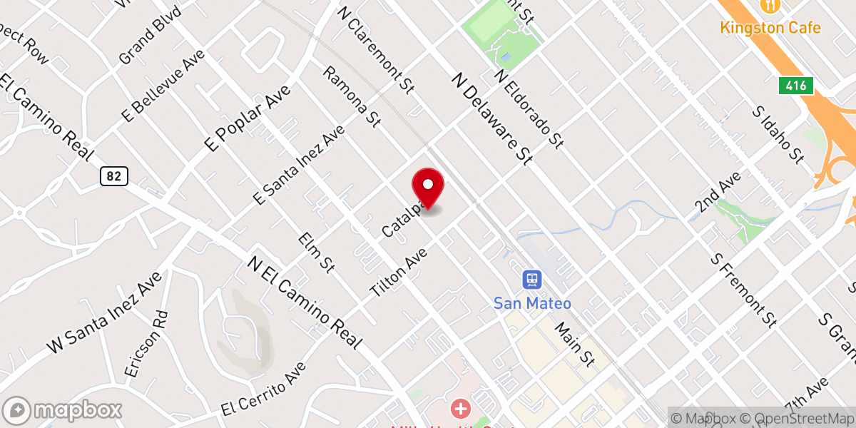 Map showing location of Iglesia Pentecostal San Mateo