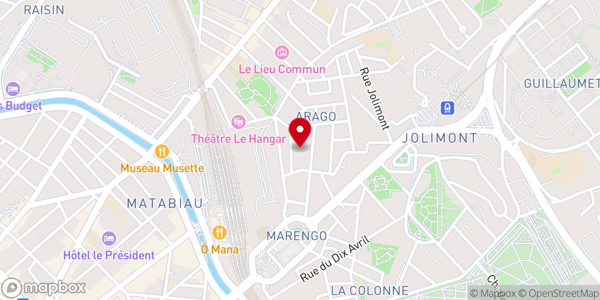 Map showing location of Église évangélique libre