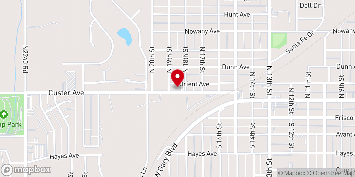 Map showing location of New Hope Fellowship
