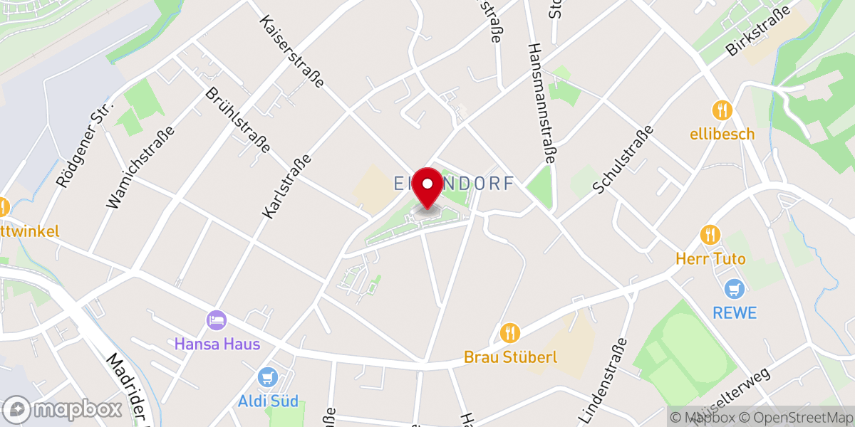 Map showing location of St. Severin