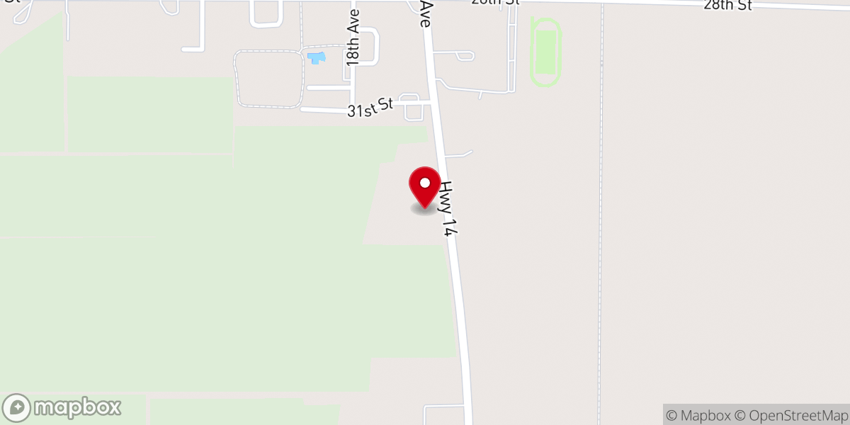 Map showing location of Heartland Evangelical Free Church
