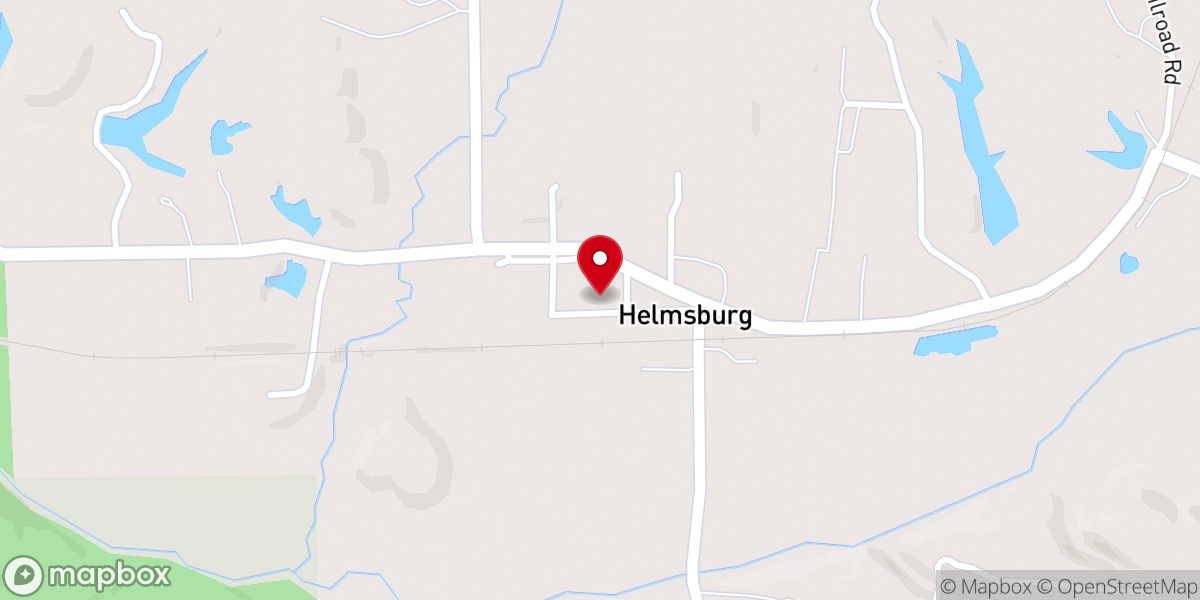 Map showing location of Brown County Community Church