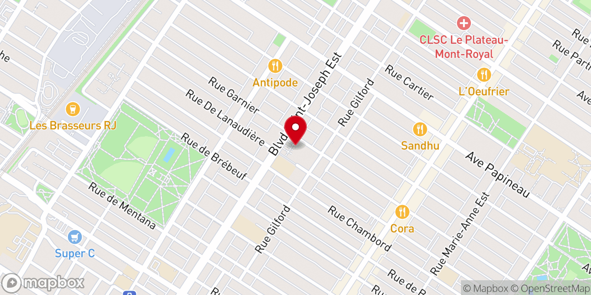 Map showing location of St Stanislas De Kostka Eglise