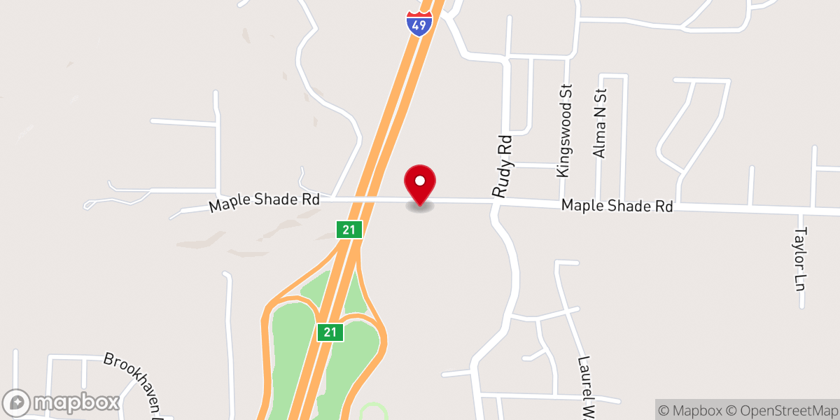 Map showing location of Ridgeline Church Annex