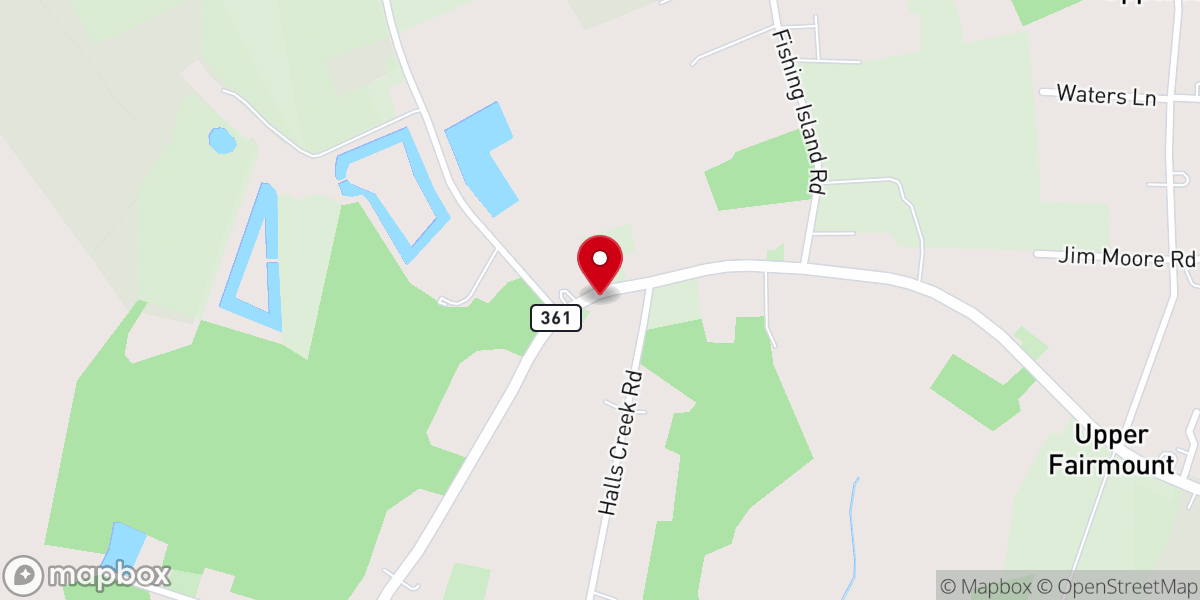 Map showing location of Christ United Methodist Church