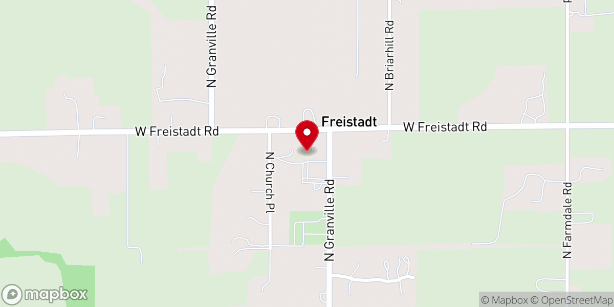 Map showing location of Trinity Lutheran Church, School & Childcare of Freistadt