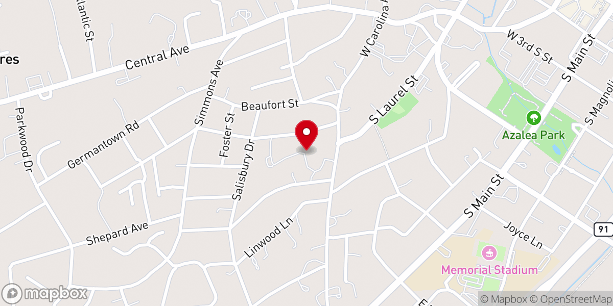 Map showing location of St Pauls CLC