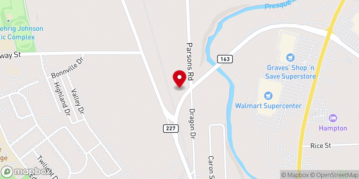 Map showing location of New Hope Global Methodist Church