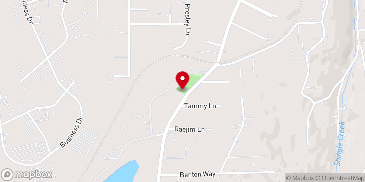 Map showing location of Shingle Springs Community Center