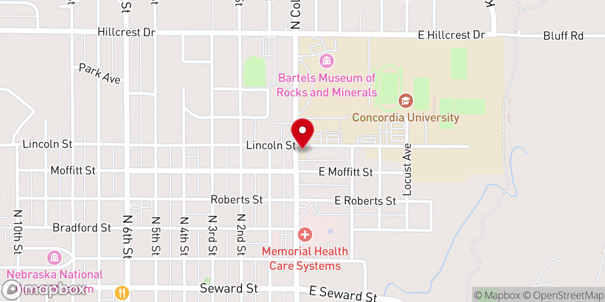 Map showing location of The Center for Liturgical Art