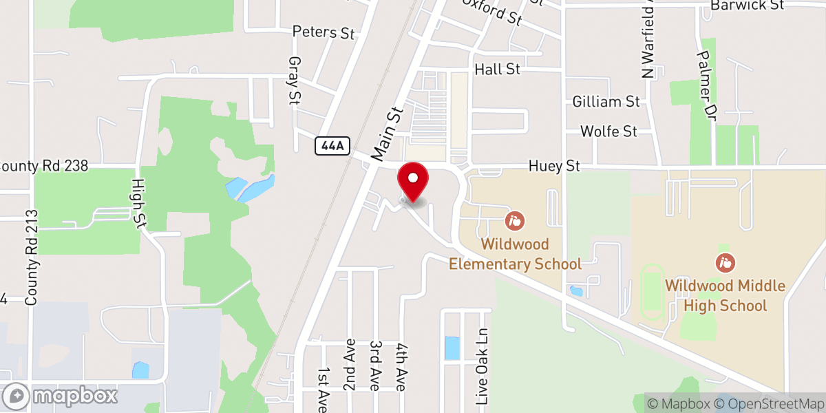Map showing location of Mount Moriah AME Church