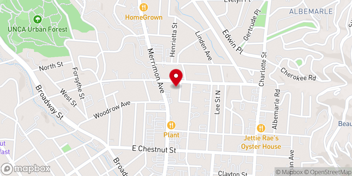 Map showing location of St Paul's United Methodist Church
