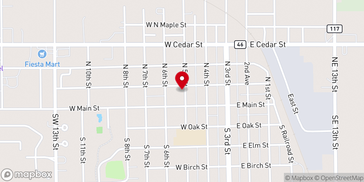 Map showing location of Beresford UCC