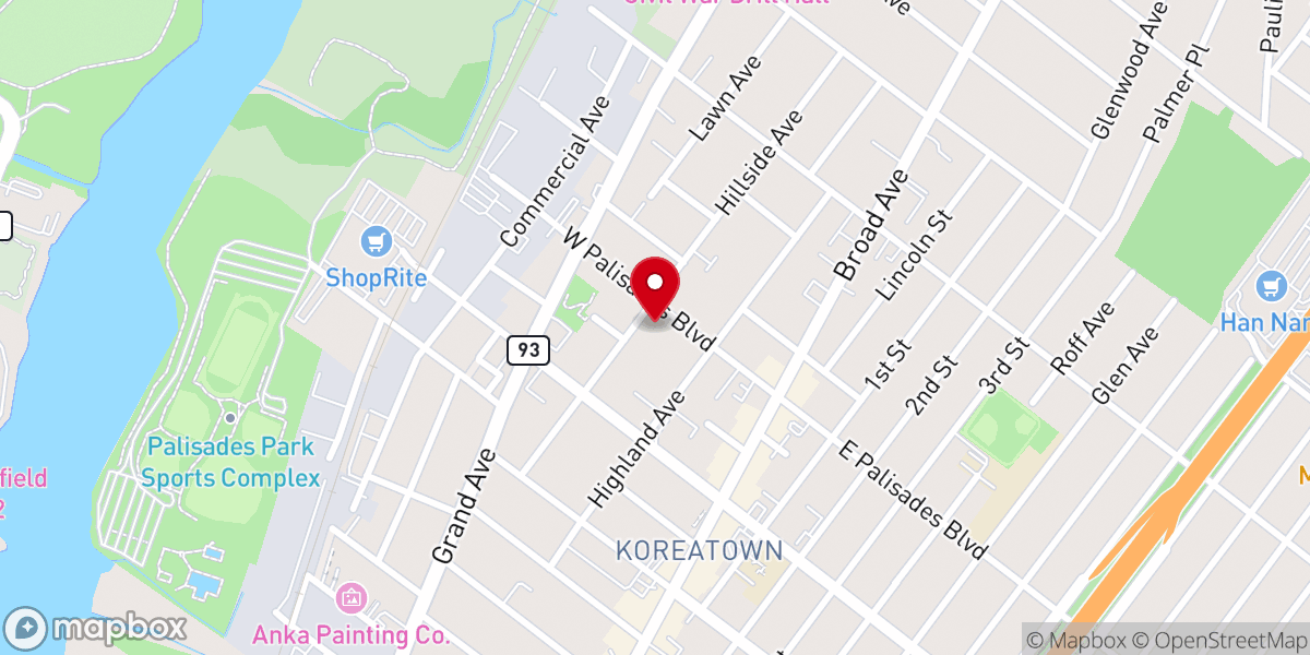 Map showing location of Crystal Presbyterian Church