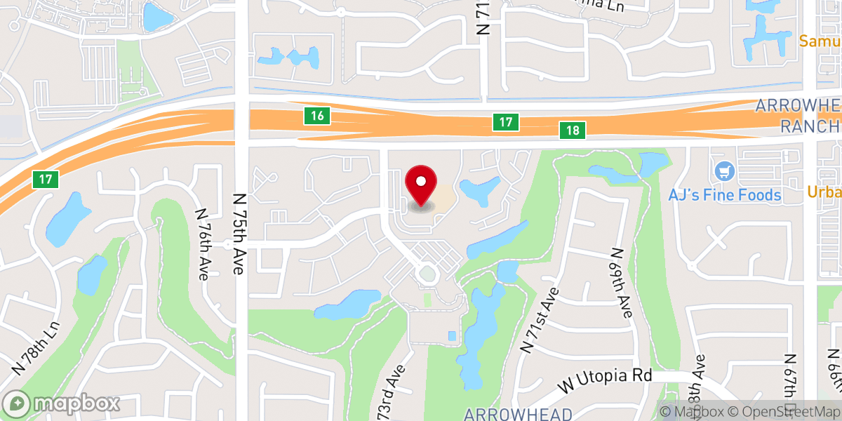 Map showing location of Dove of the Desert United Methodist Church