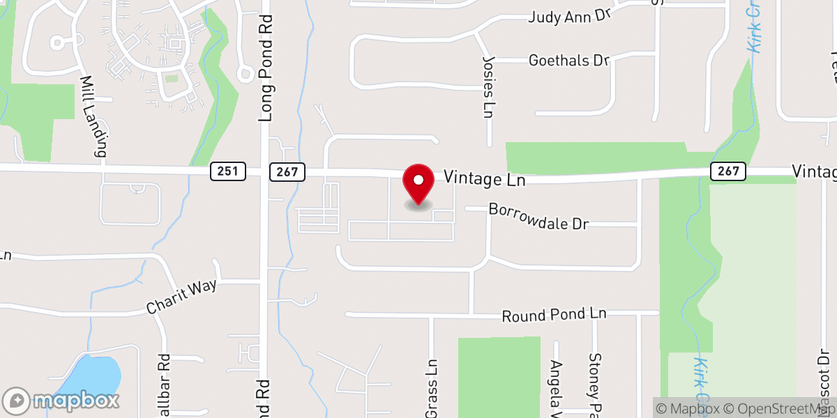 Map showing location of Hope Church - Greece Campus