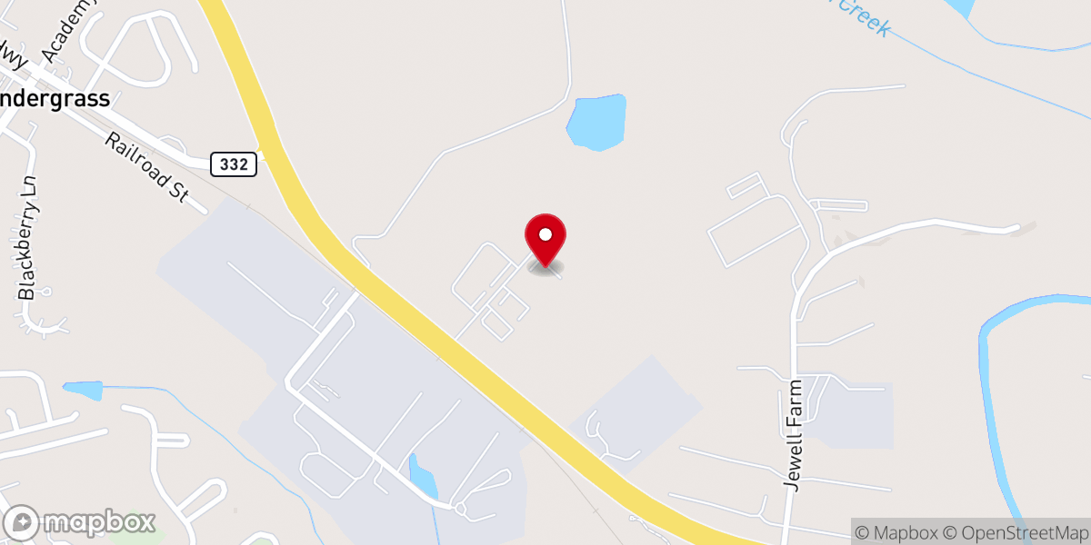 Map showing location of Refuge Church of Jackson County