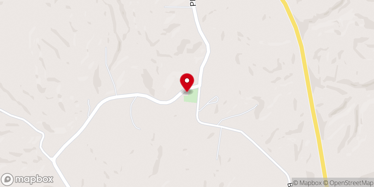 Map showing location of Bates United Methodist Church