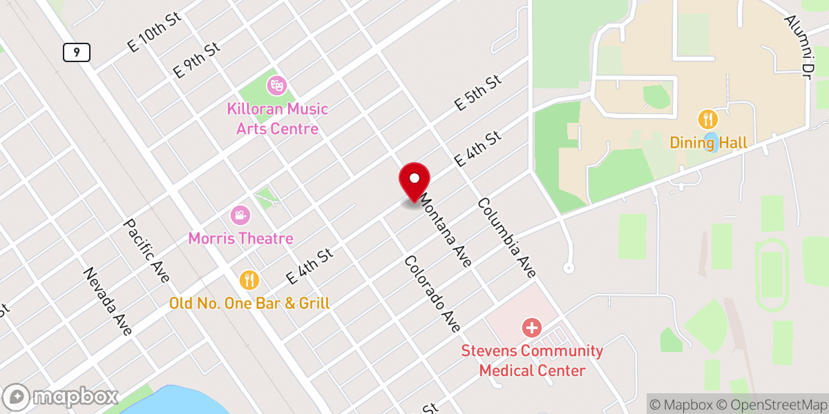 Map showing location of Newman Catholic Center