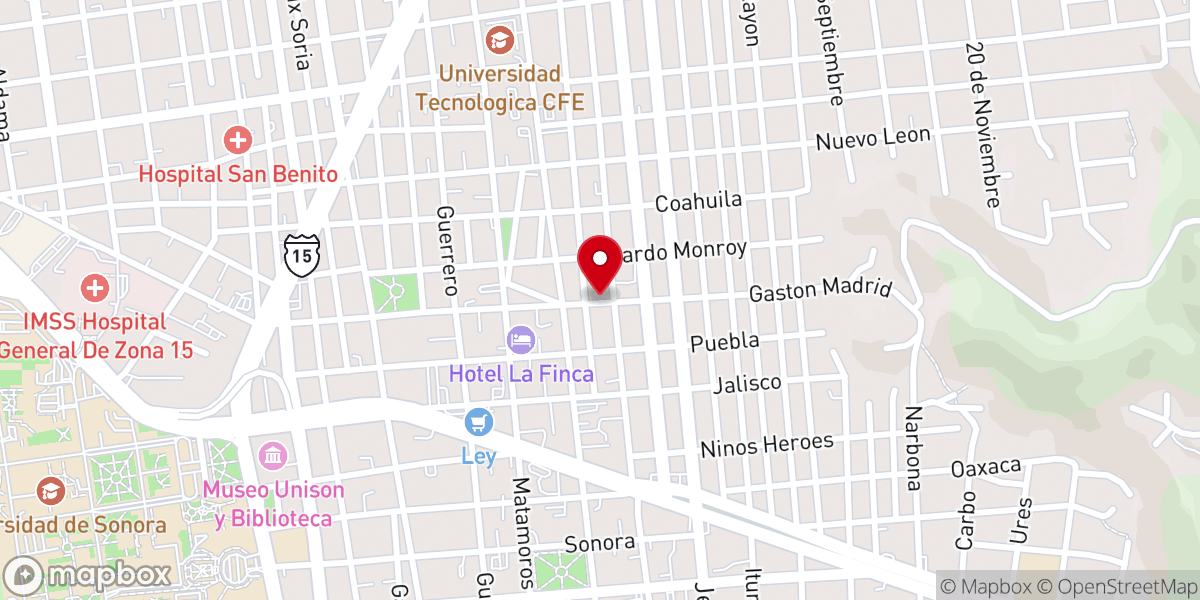 Map showing location of Centro Elim