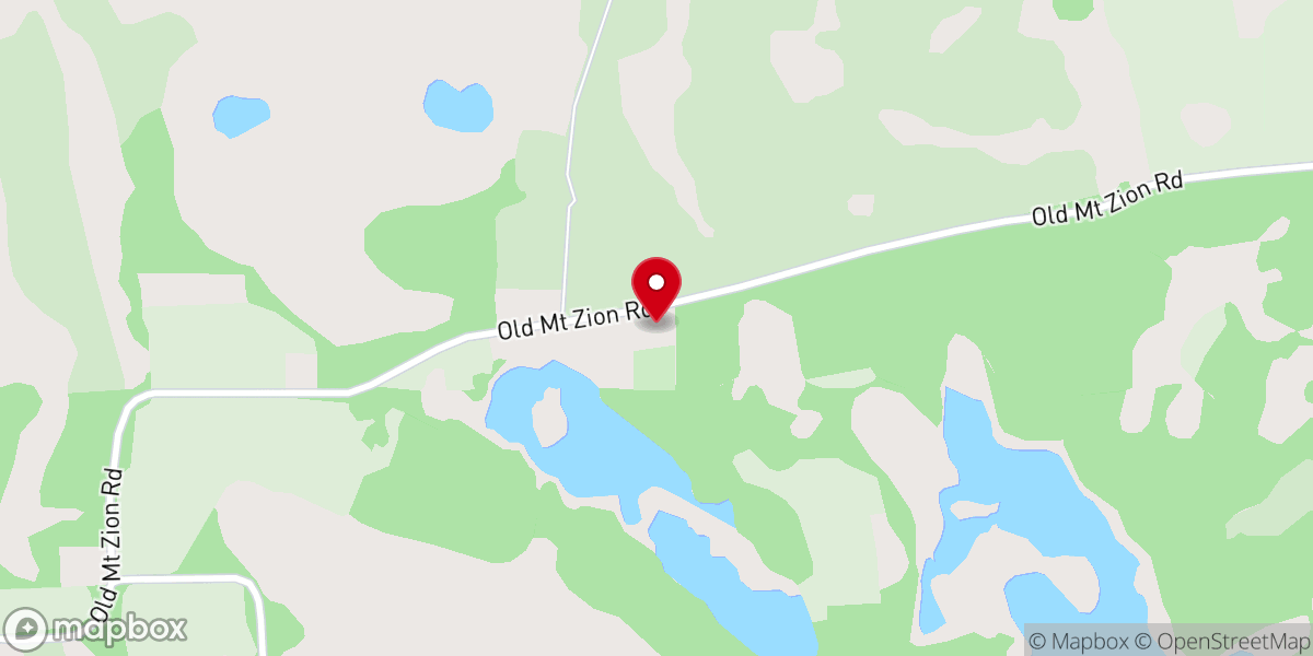 Map showing location of Old Mt Zion Missionary Baptist