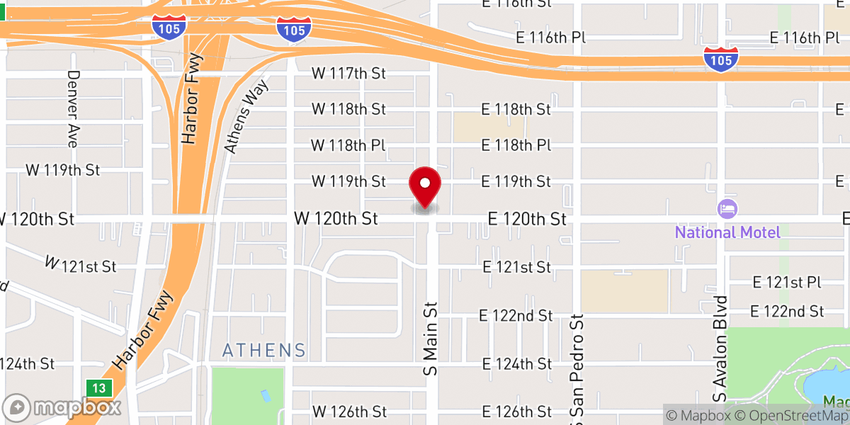 Map showing location of Faith Temple Church