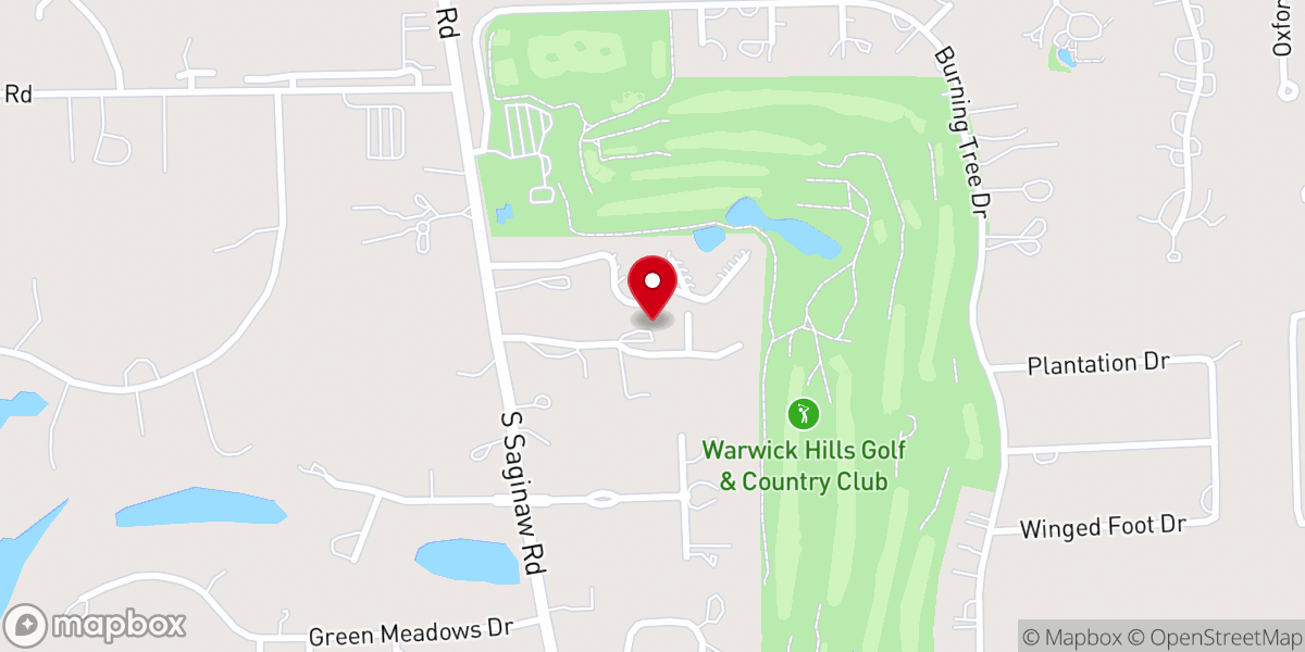 Map showing location of Grand Blanc SDA Church