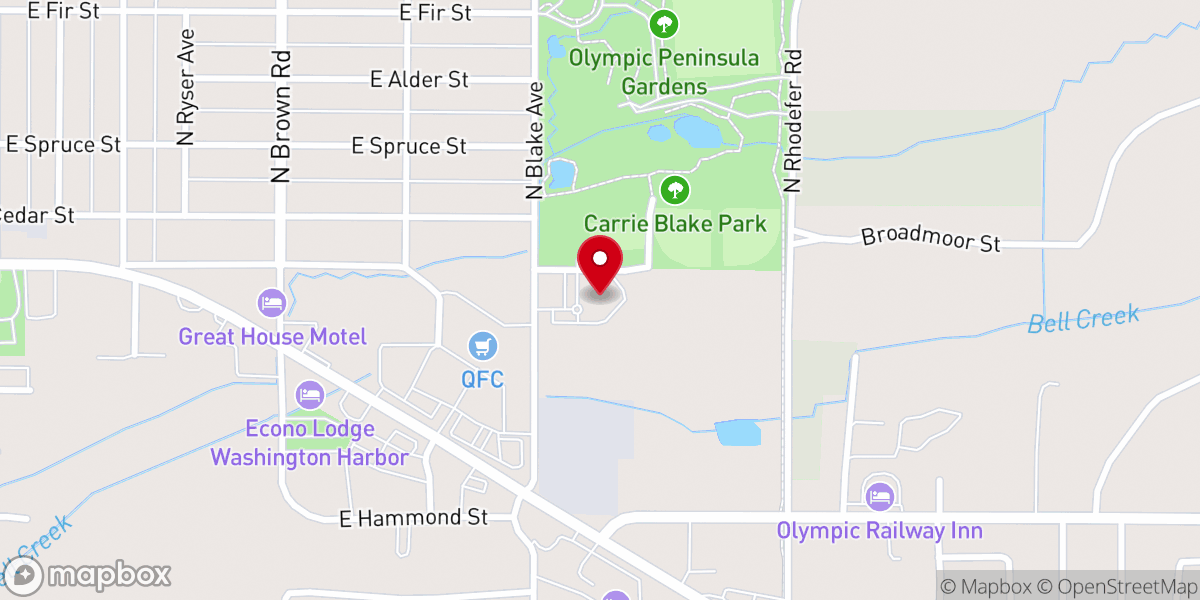 Map showing location of Trinity United Methodist