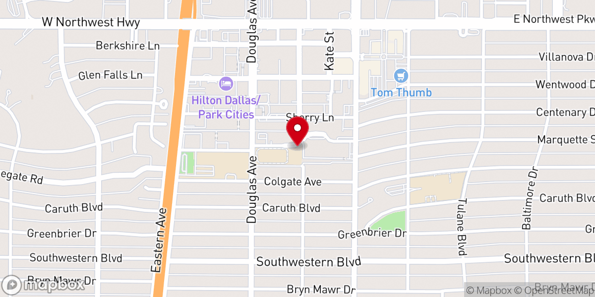 Map showing location of Christ The King Community Center