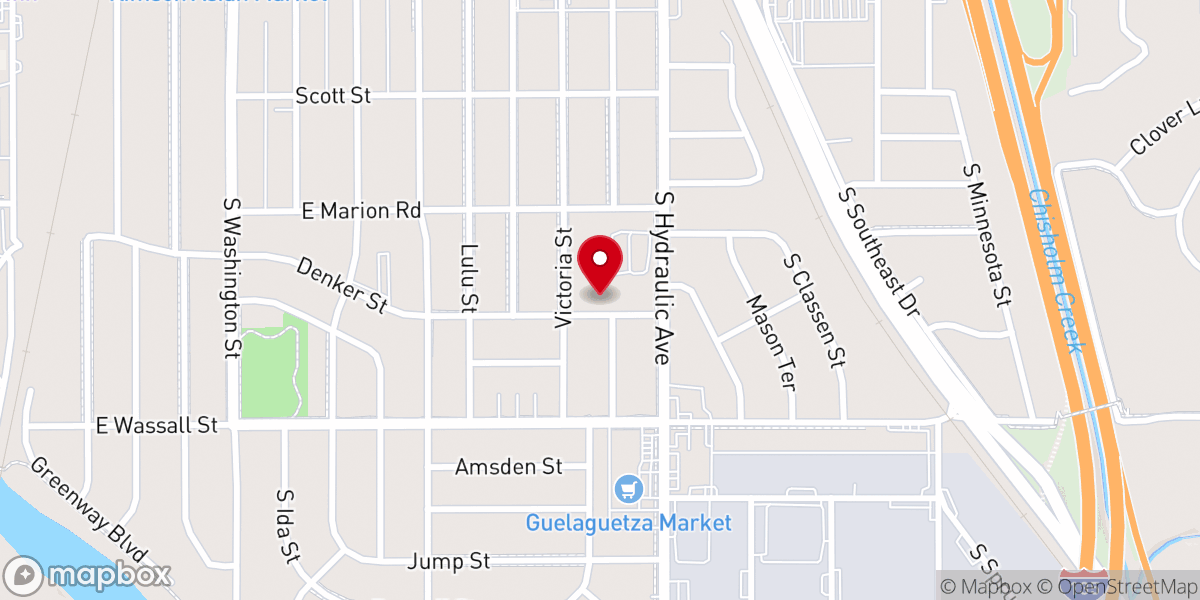 Map showing location of Indian Southern Baptist Church