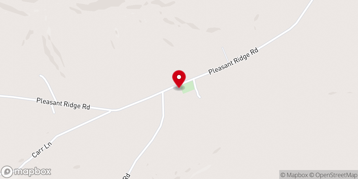 Map showing location of Pleasant Ridge United Methodist Church