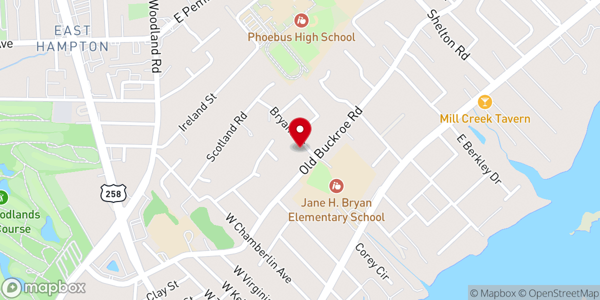 Map showing location of True Vine Apostolic Church of Christ