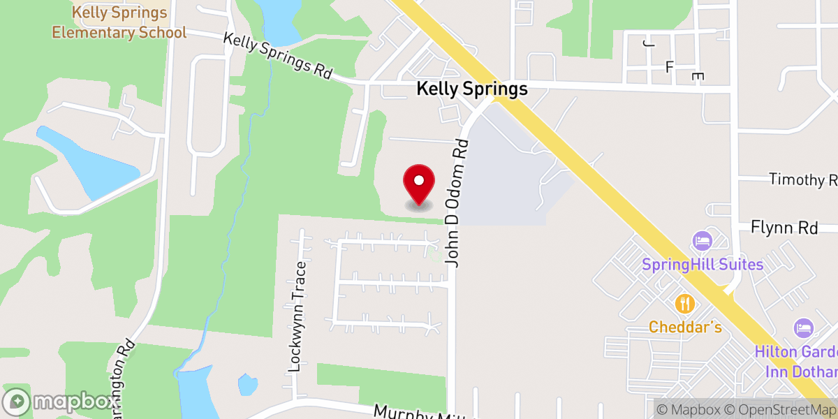 Map showing location of Cornerstone Church