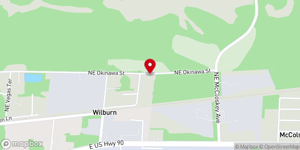 Map showing location of Watertown Church