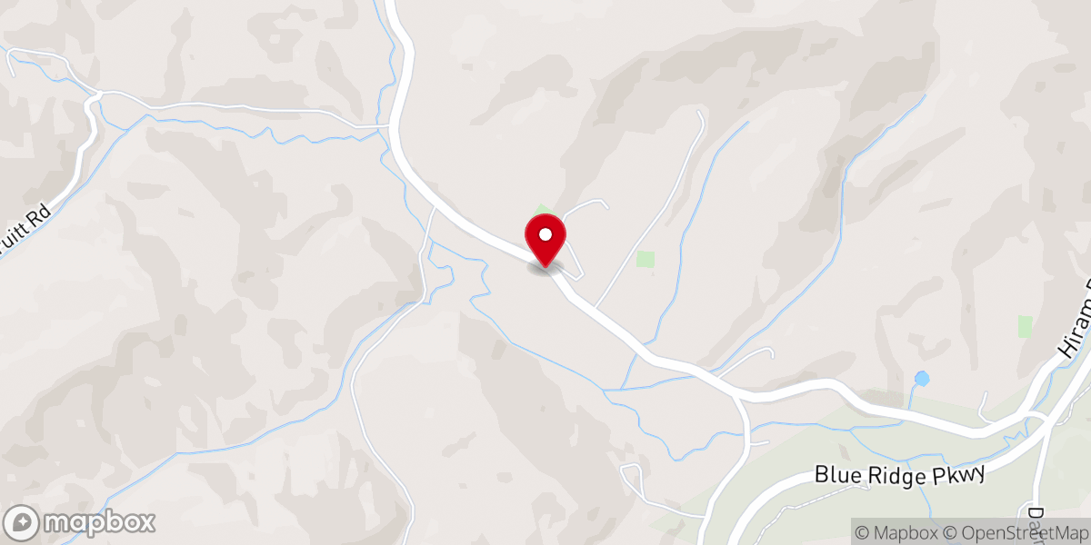 Map showing location of Peak Creek Church of the Brethren