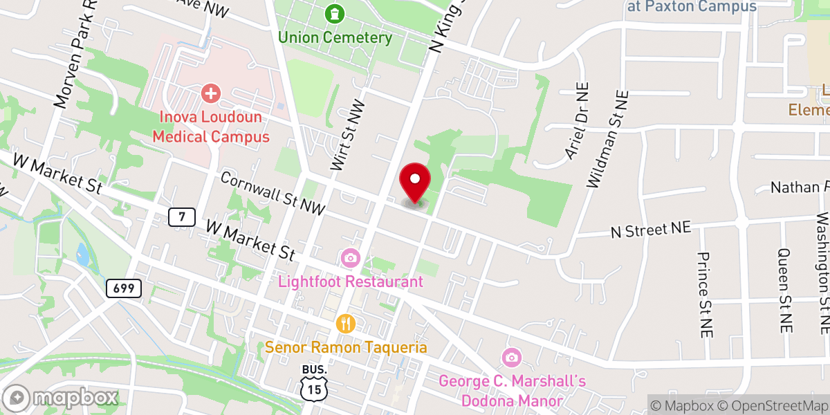 Map showing location of Mt Zion United Methodist Church