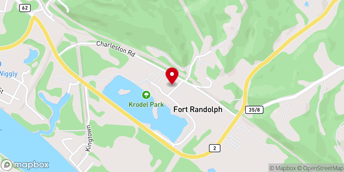 Map showing location of Krodel Park Campground