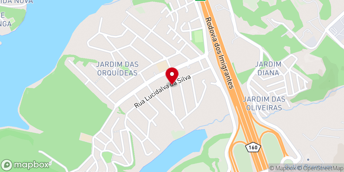 Map showing location of Primeira Igreja Batista do Jardim das Orquídeas