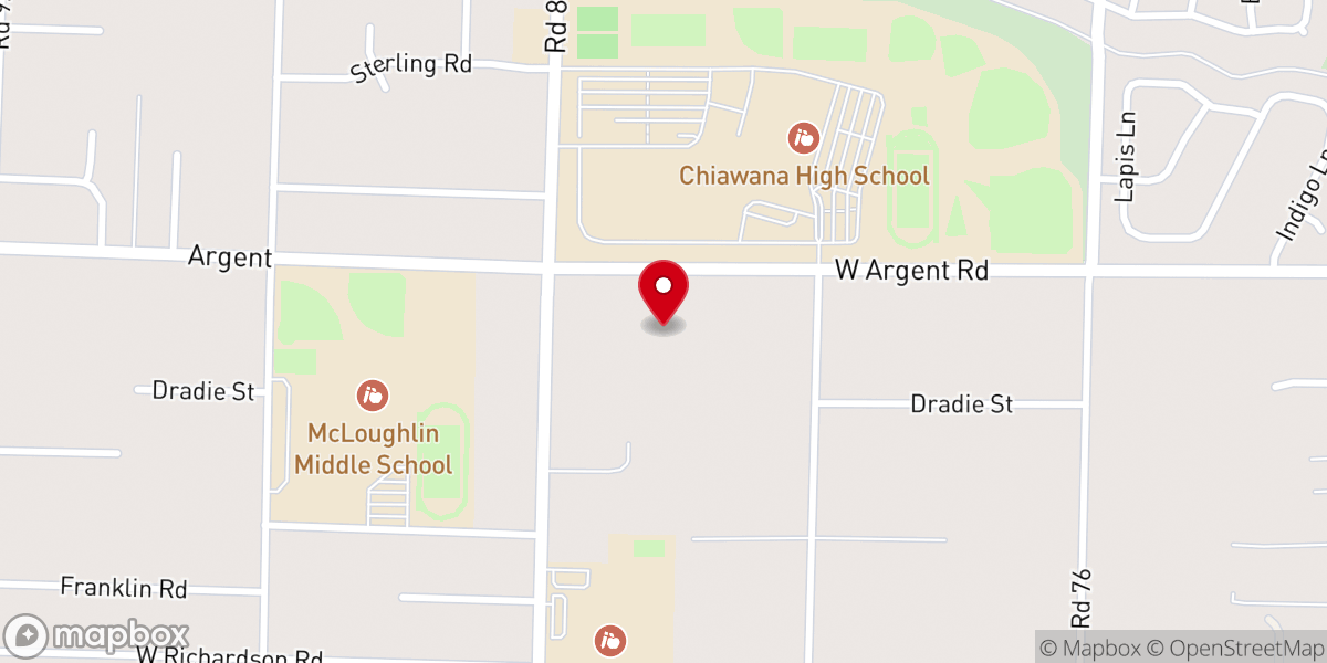 Map showing location of Promise Garden