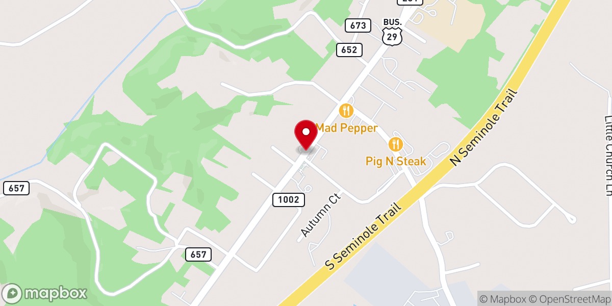 Map showing location of Robinson River Prim Baptist Ch