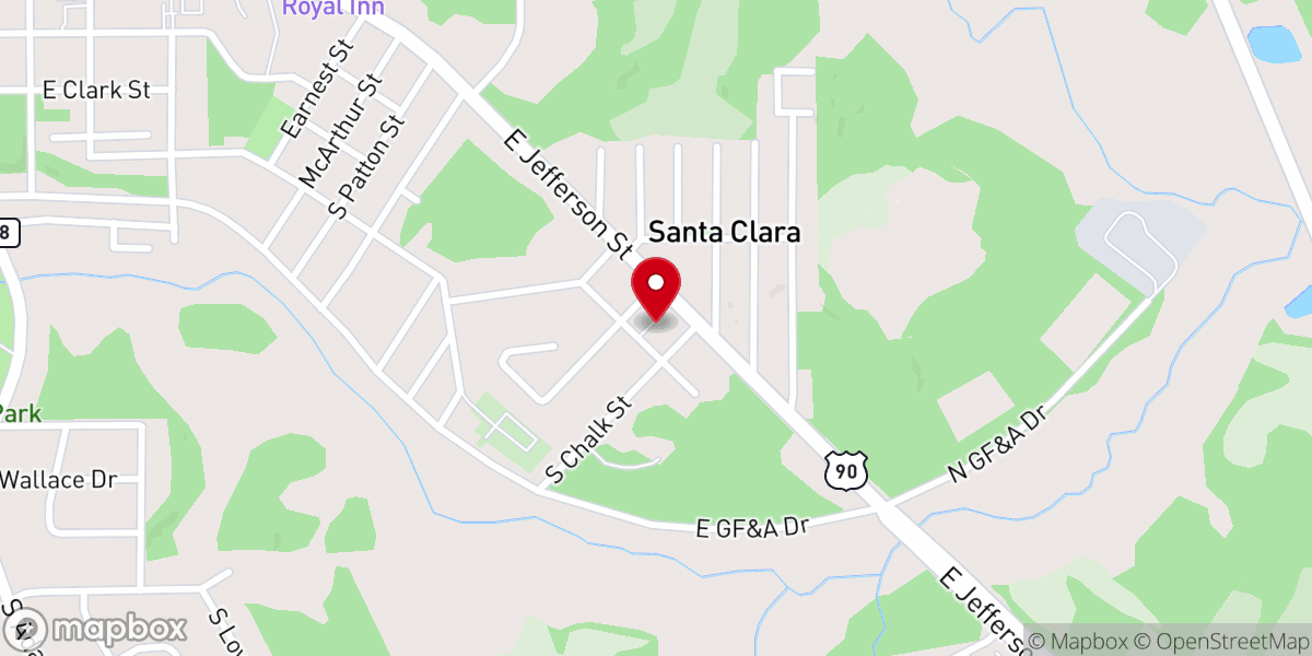 Map showing location of Gadsden County Baptist Association