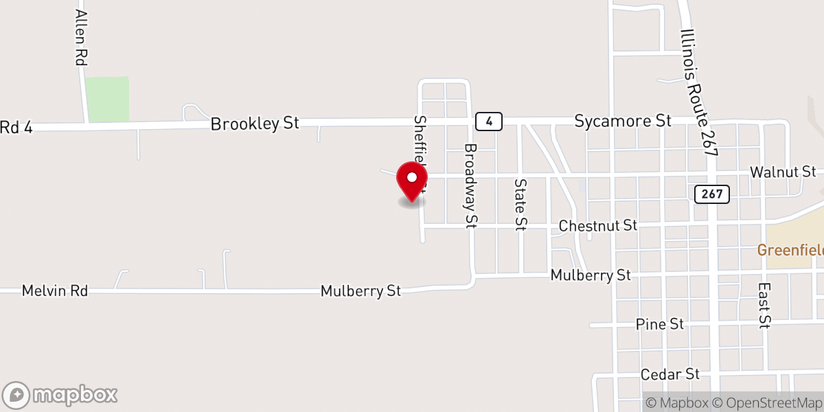 Map showing location of St Michael's Catholic Church