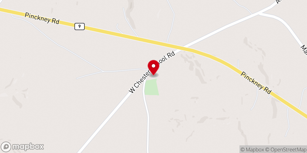 Map showing location of New Hope Methodist Church