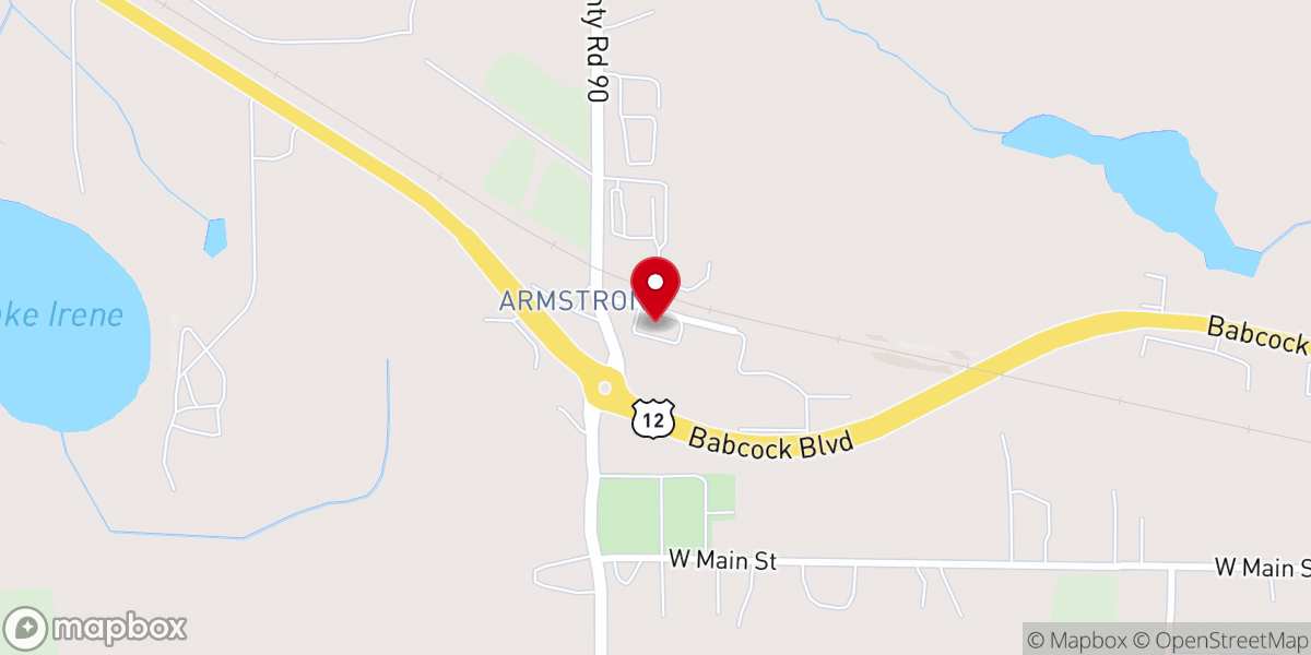 Map showing location of Legacy Baptist Church