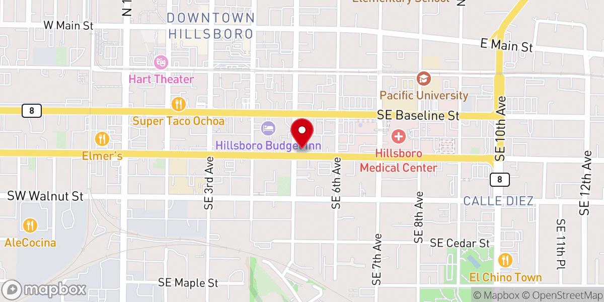 Map showing location of Bethel United Pentecostal Church